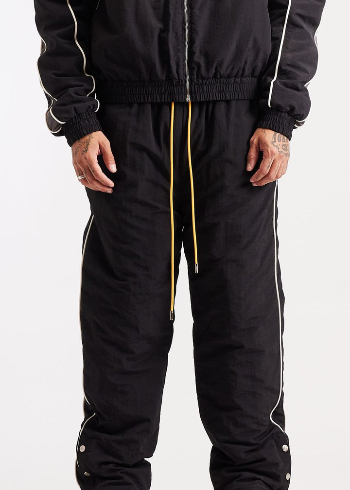 Diet Starts Monday Reverso Nylon Pant - Black/Grey