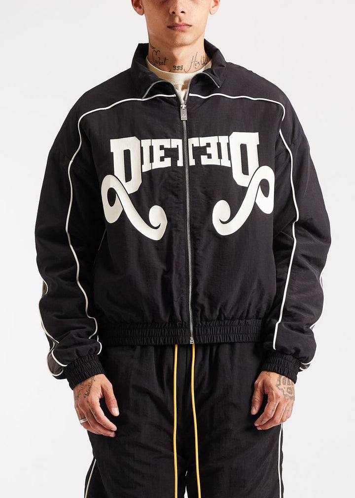Diet Starts Monday Reverso Nylon Zip Jacket - Black/Grey