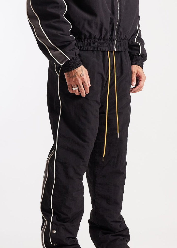 Diet Starts Monday Reverso Nylon Pant - Black/Grey