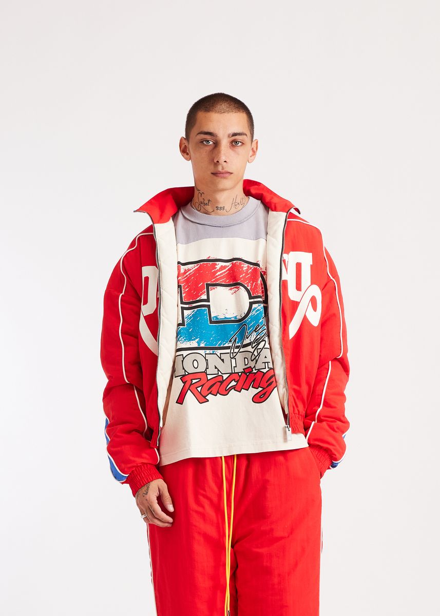 Diet Starts Monday Reverso Nylon Zip Jacket - Red/Blue