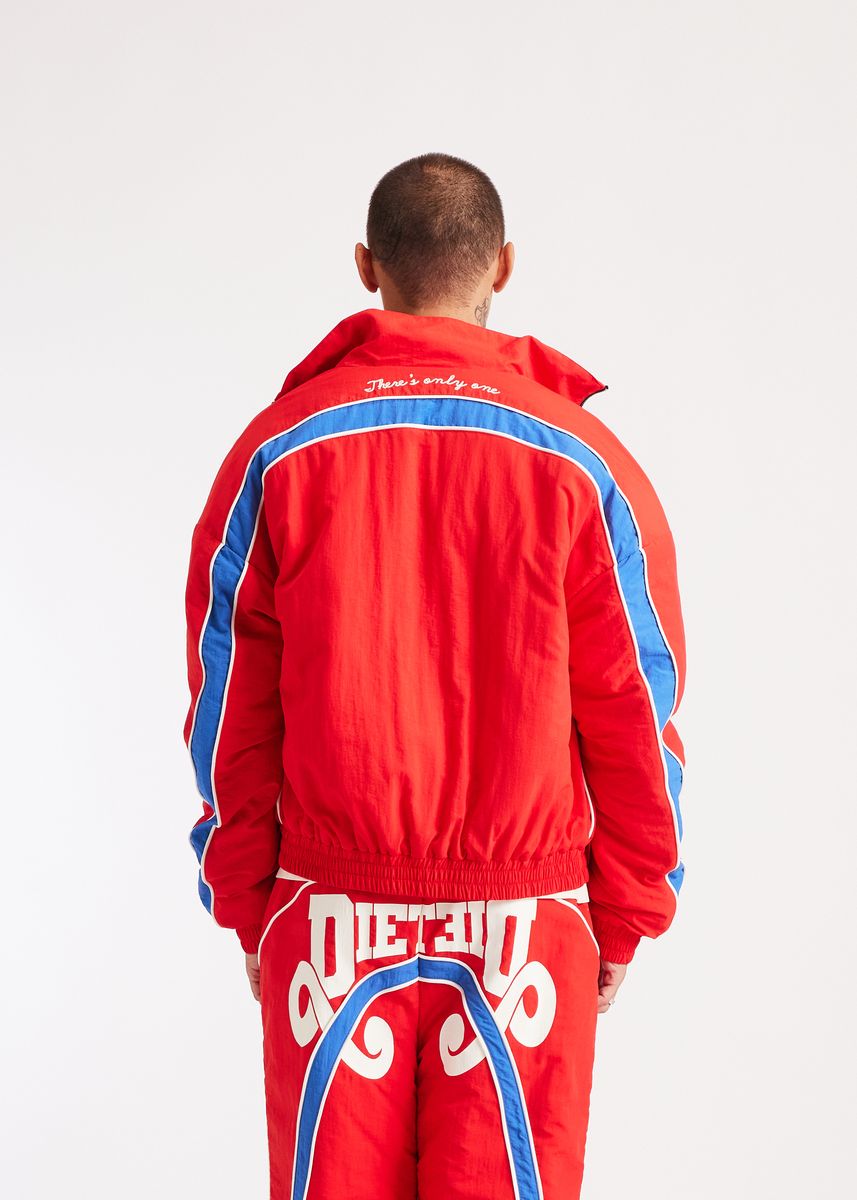 Diet Starts Monday Reverso Nylon Zip Jacket - Red/Blue