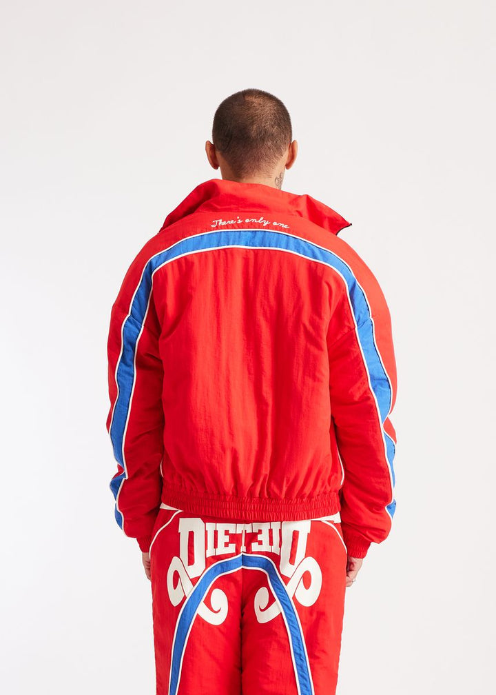 Diet Starts Monday Reverso Nylon Zip Jacket - Red/Blue
