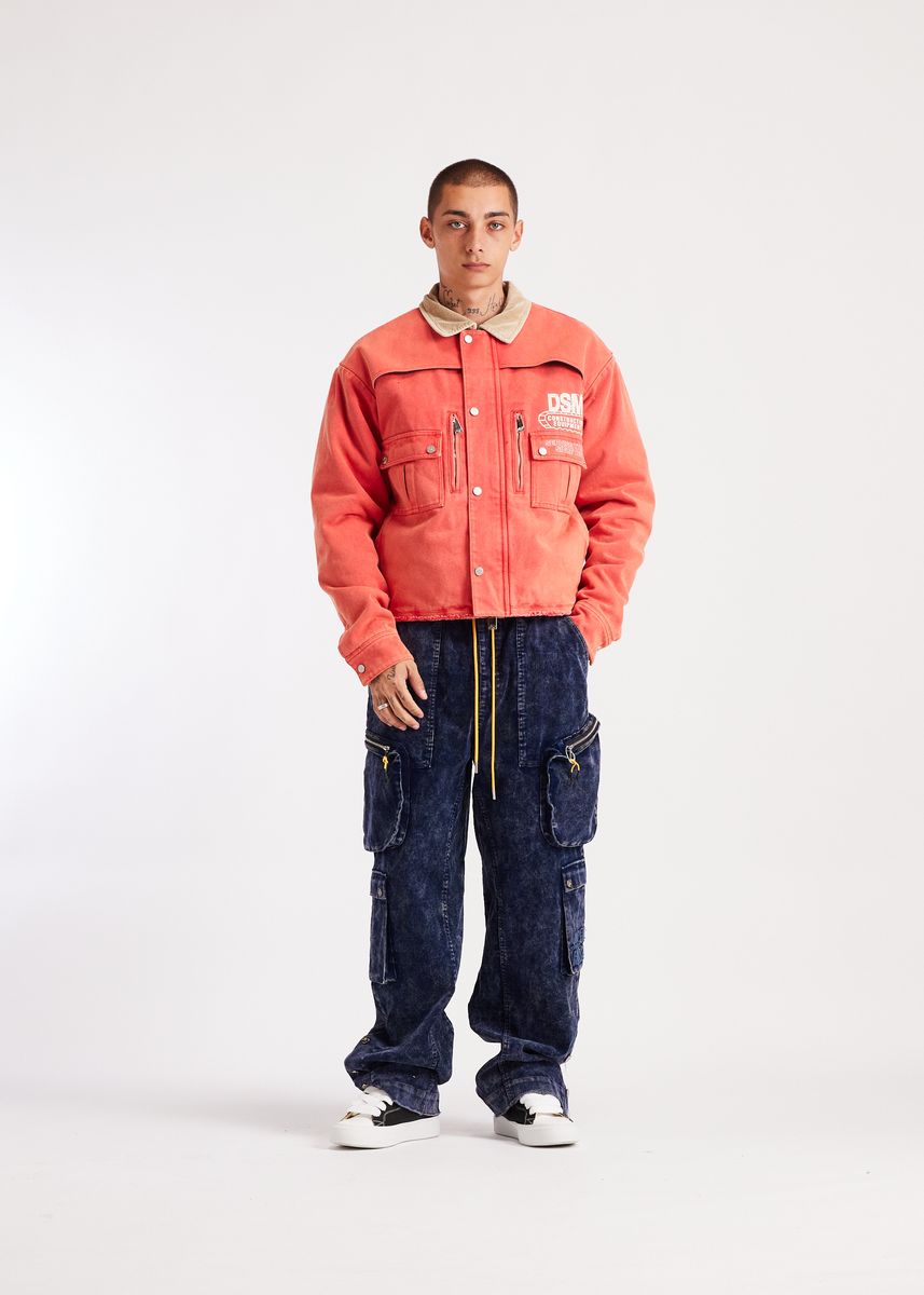 Diet Starts Monday Construction Hopkins Jacket - Washed Red/Pink