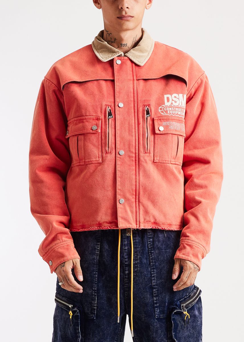 Diet Starts Monday Construction Hopkins Jacket - Washed Red/Pink