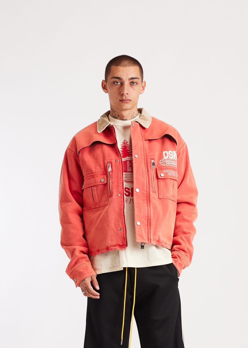 Diet Starts Monday Construction Hopkins Jacket - Washed Red