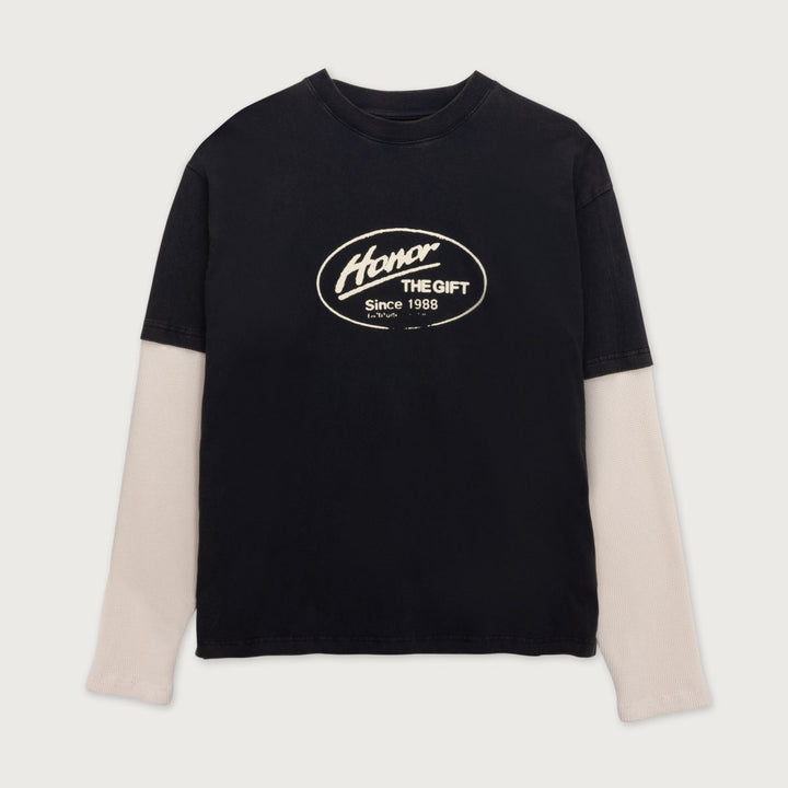 Honor The Gift Just Be L/S Tee - Black