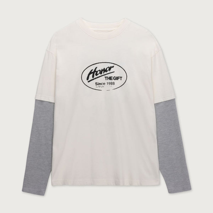 Honor The Gift Just Be L/S Tee - White