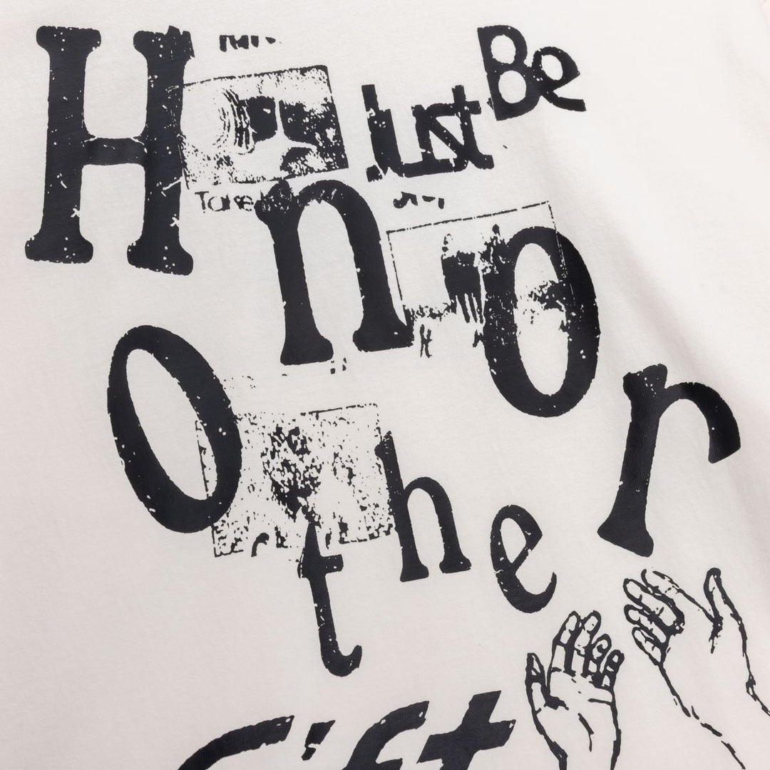 Honor The Gift Just Be L/S Tee - White