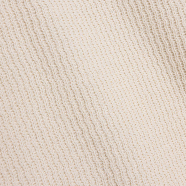 Honor The Gift  Wavy Knit L/S Polo - Bone