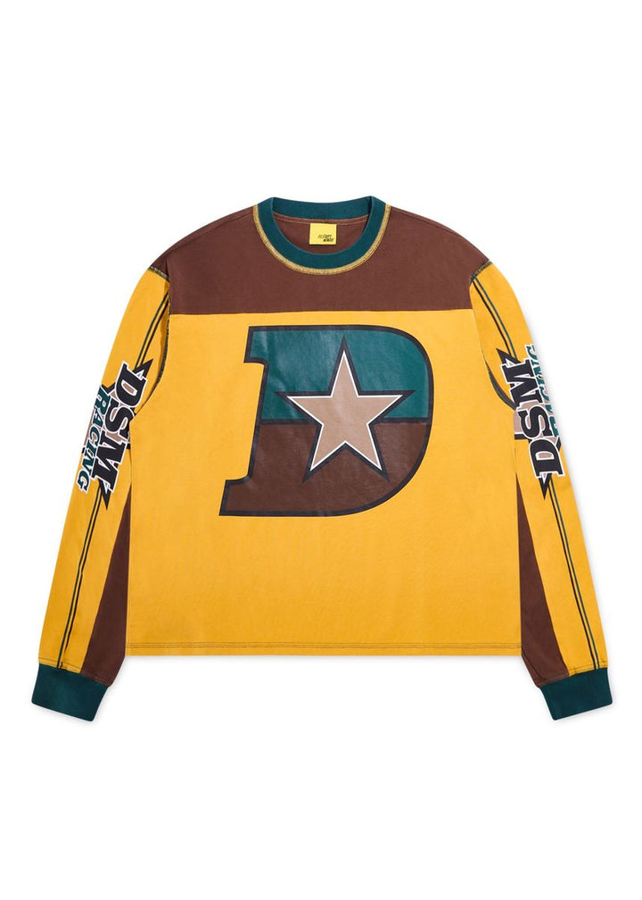 Diet Starts Monday Supercross Long Sleeve - Brown/Yellow