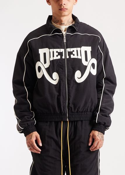 Diet Starts Monday Reverso Nylon Zip Jacket - Black/Grey