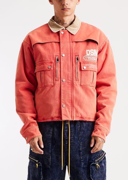 Diet Starts Monday Construction Hopkins Jacket - Washed Red/Pink