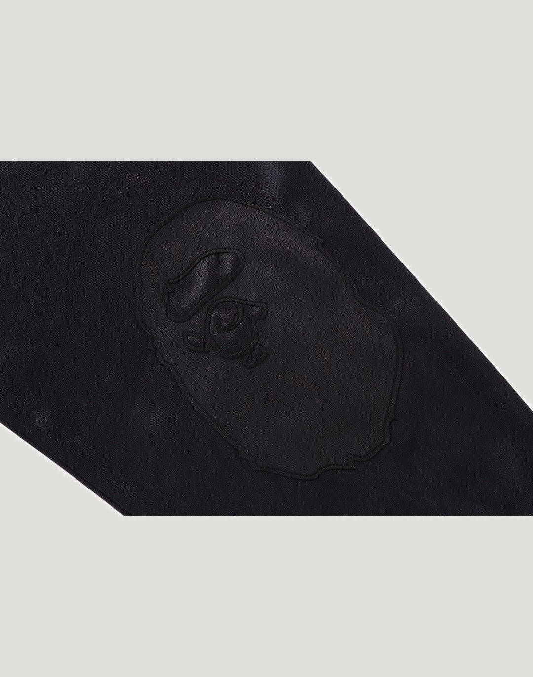 BAPE APE FLAME MONOGRAM JACQUARD LOGO RELAXED FIT FOOTBALL JERSEY M BLACK