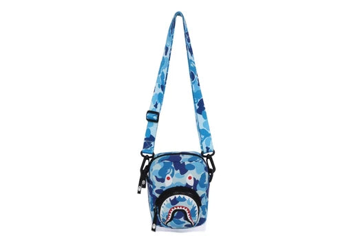 BAPE ABC CAMO SHARK MINI BAG M BLUE