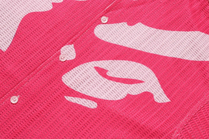 BAPE COLOR CAMO WARM UP SS SHIRT M PINK