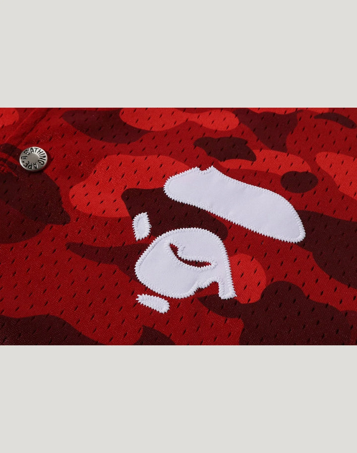 BAPE COLOR CAMO WARM UP SS SHIRT M RED