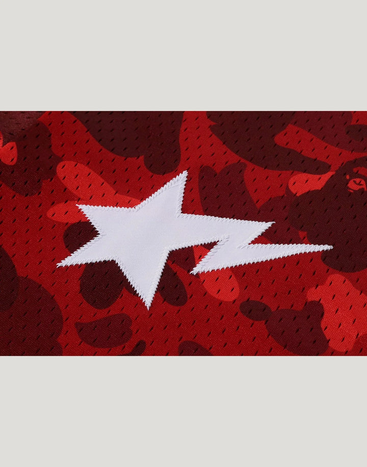 BAPE COLOR CAMO WARM UP SS SHIRT M RED