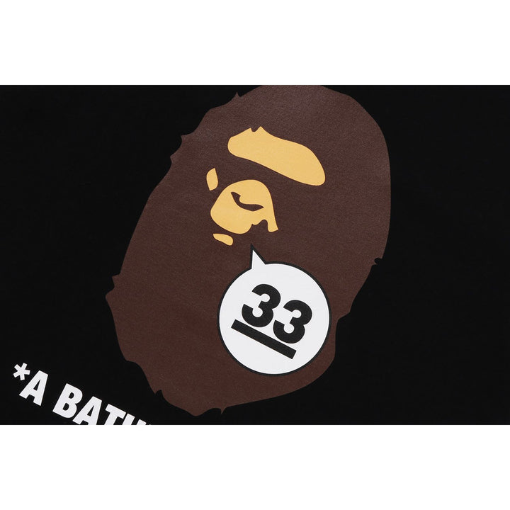 BAPE A BATHING APE 33RD ANNIV. APE HEAD TEE M BLACK