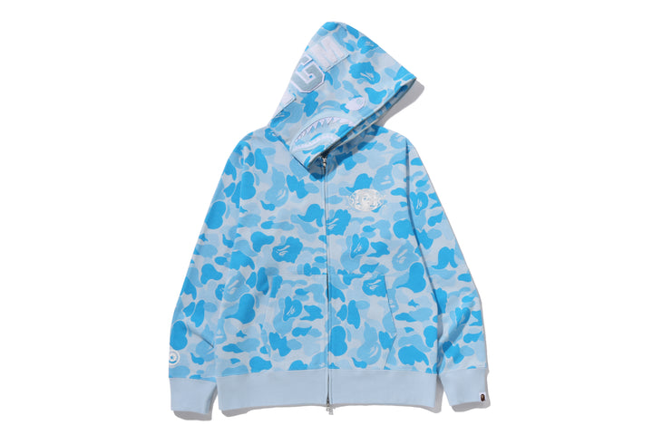BAPE ICY BAPE ABC CAMO SHARK FULL ZIP HOODIE SAX