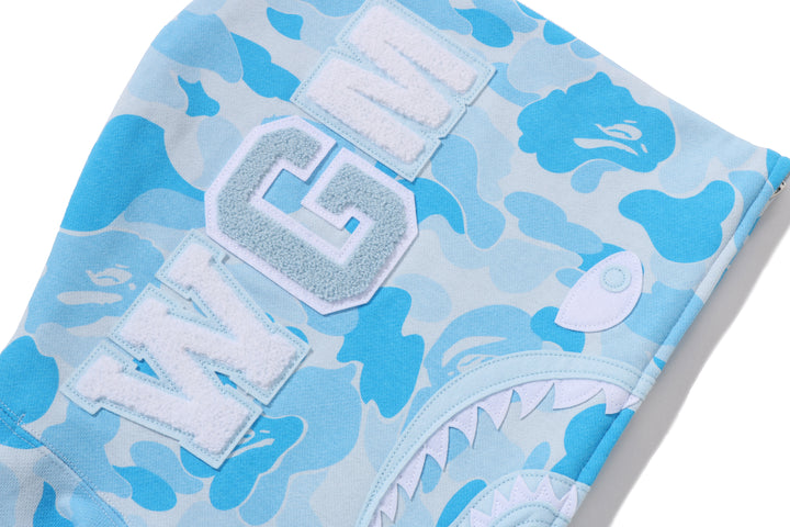 BAPE ICY BAPE ABC CAMO SHARK FULL ZIP HOODIE SAX