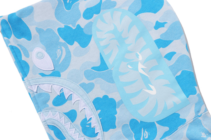 BAPE ICY BAPE ABC CAMO SHARK FULL ZIP HOODIE SAX