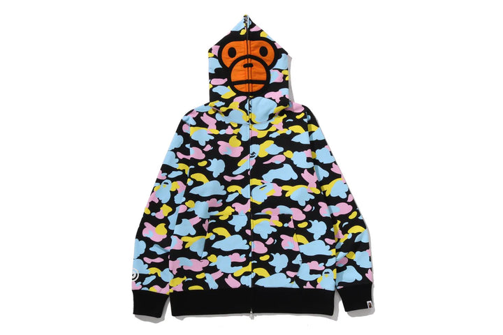 BAPE NEW MULTI CAMO BABY MILO REGULAR FIT FUL BLACK