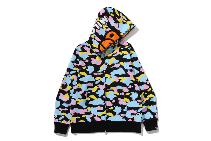 BAPE NEW MULTI CAMO BABY MILO REGULAR FIT FUL BLACK