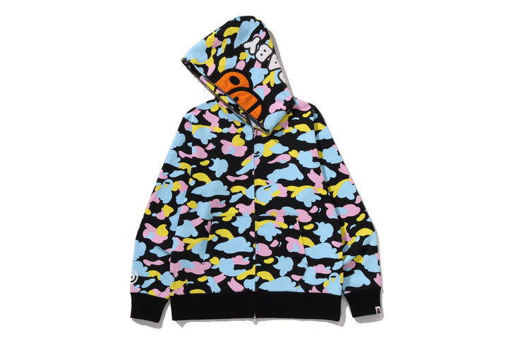 BAPE NEW MULTI CAMO BABY MILO REGULAR FIT FUL BLACK
