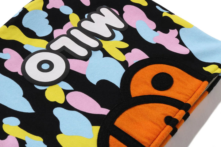 BAPE NEW MULTI CAMO BABY MILO REGULAR FIT FUL BLACK