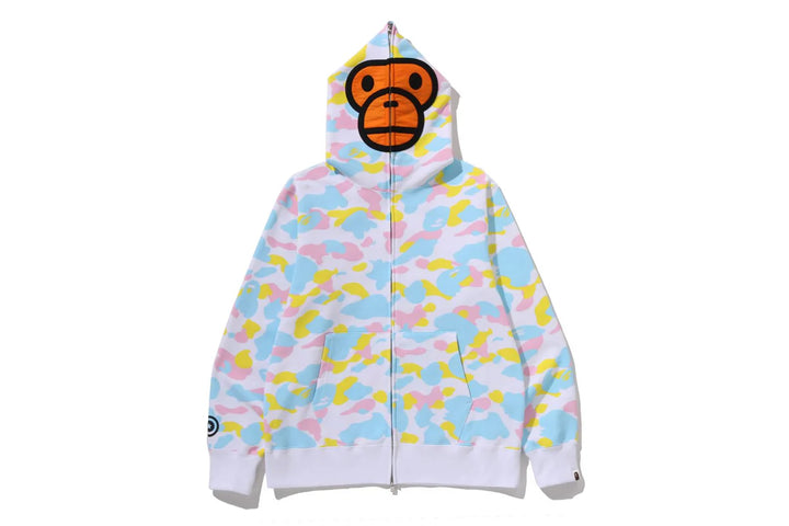 BAPE NEW MULTI CAMO BABY MILO REGULAR FIT FUL WHITE