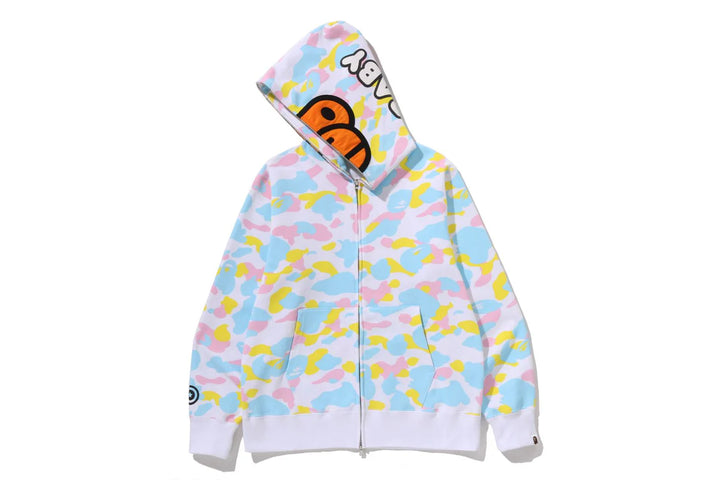 BAPE NEW MULTI CAMO BABY MILO REGULAR FIT FUL WHITE