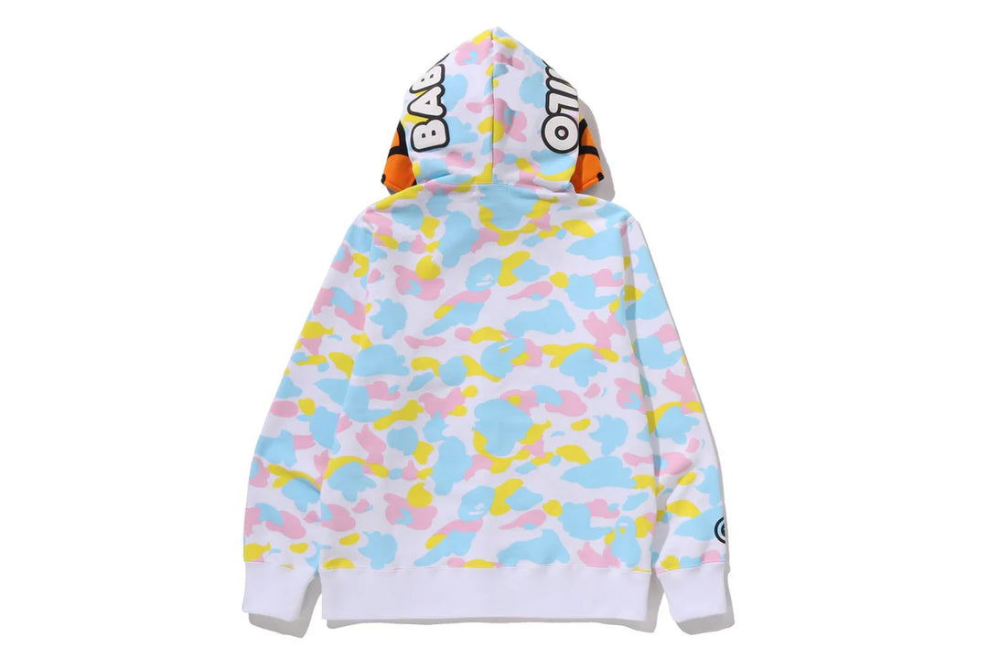BAPE NEW MULTI CAMO BABY MILO REGULAR FIT FUL WHITE