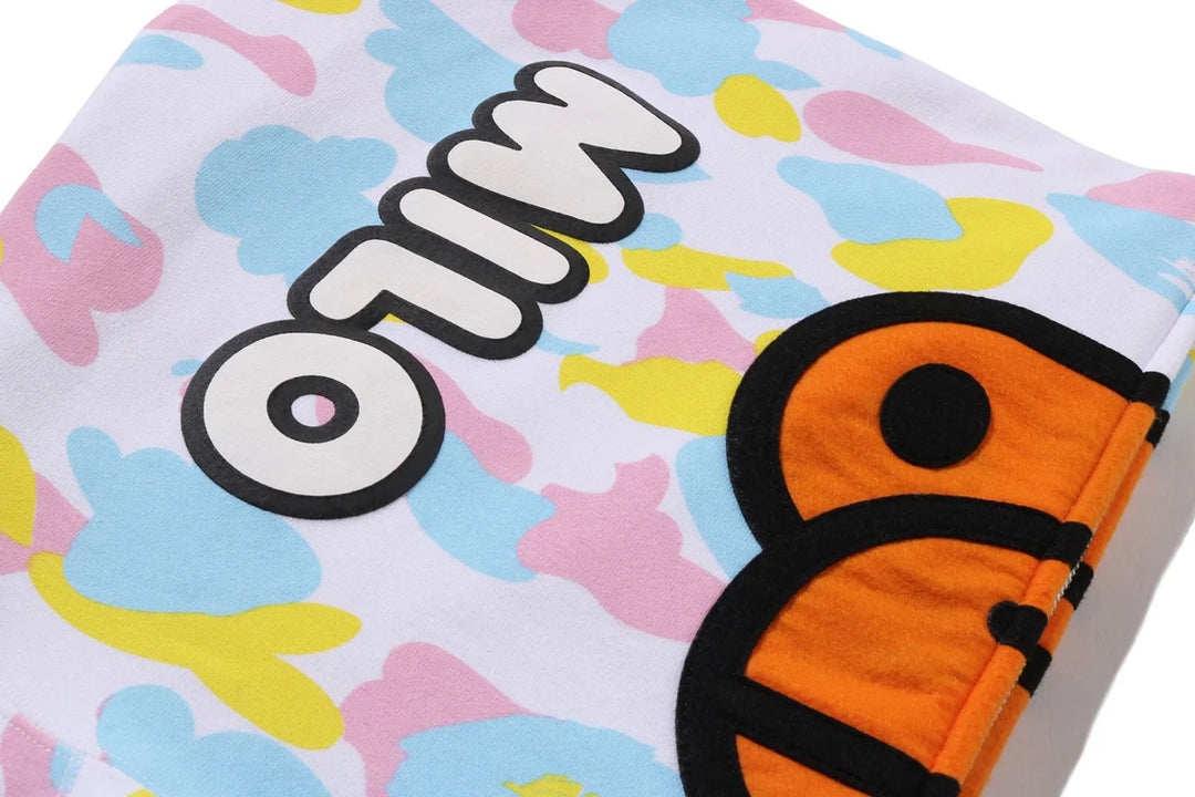 BAPE NEW MULTI CAMO BABY MILO REGULAR FIT FUL WHITE