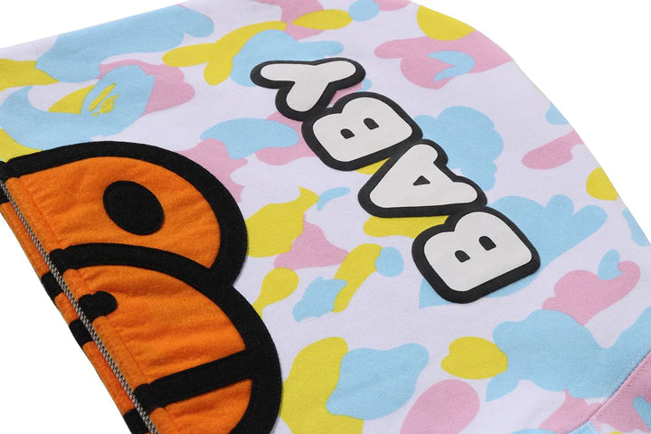 BAPE NEW MULTI CAMO BABY MILO REGULAR FIT FUL WHITE