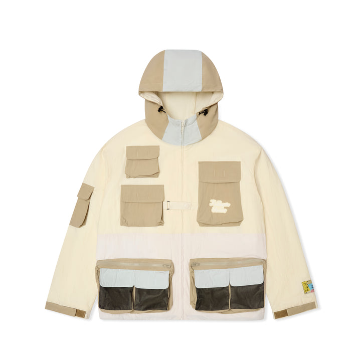 KidSuper Studios 10 Pocket Tech Jacket - Cream