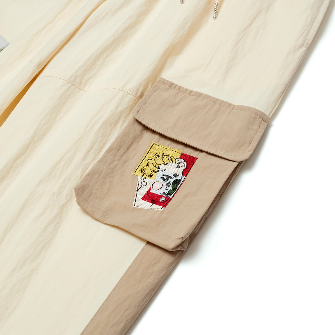 KidSuper Studios Cargo Pocket Track Pants - Cream