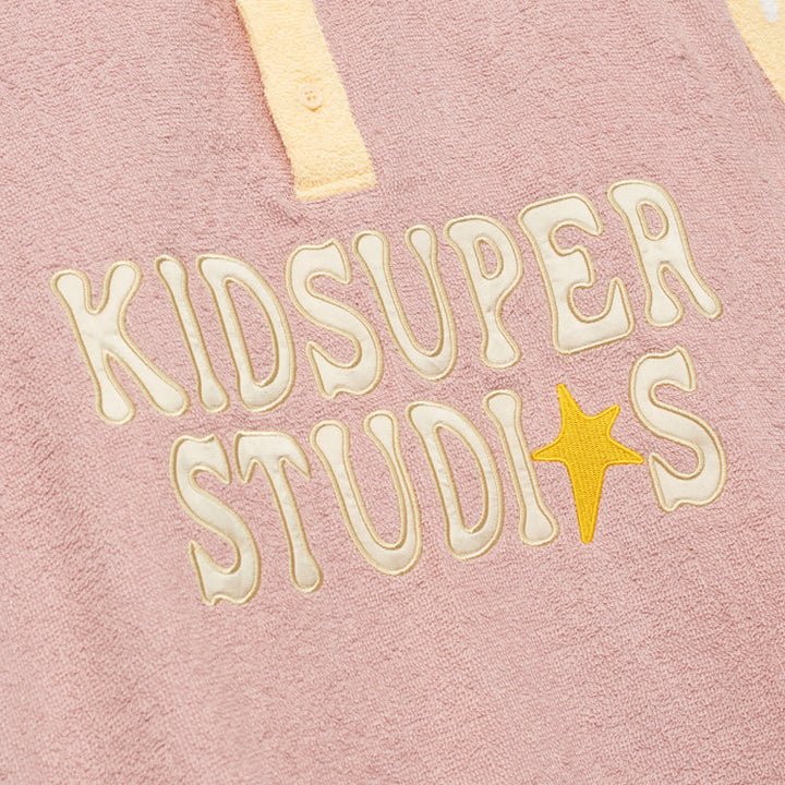 KidSuper Terrycloth Stars Rugby - Pastel Pink