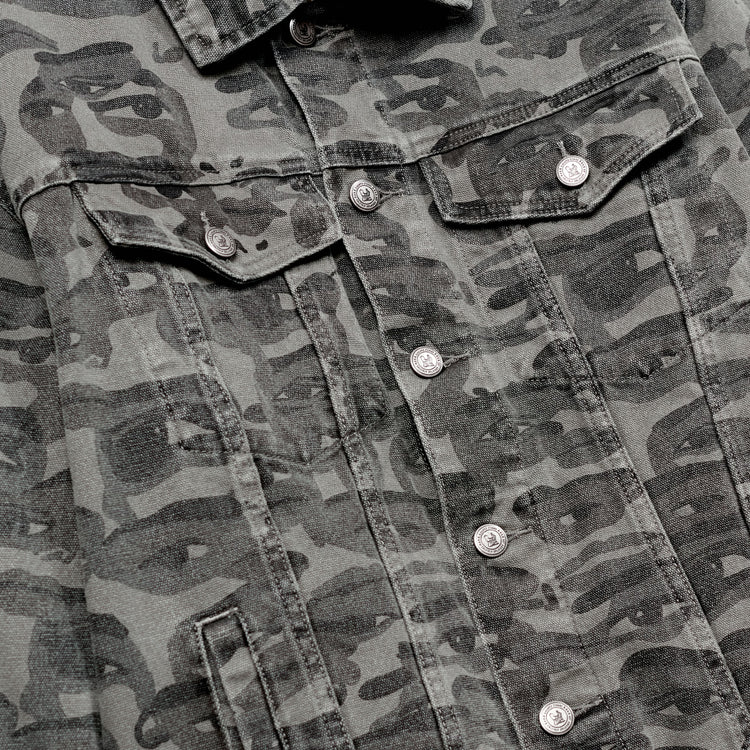 KidSuper Face Camo Jacket - Black