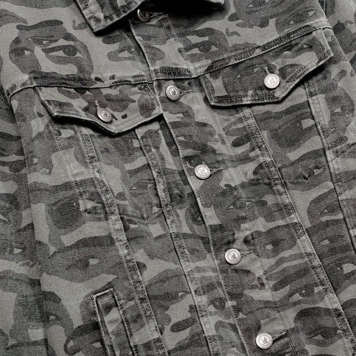 KidSuper Face Camo Jacket - Black