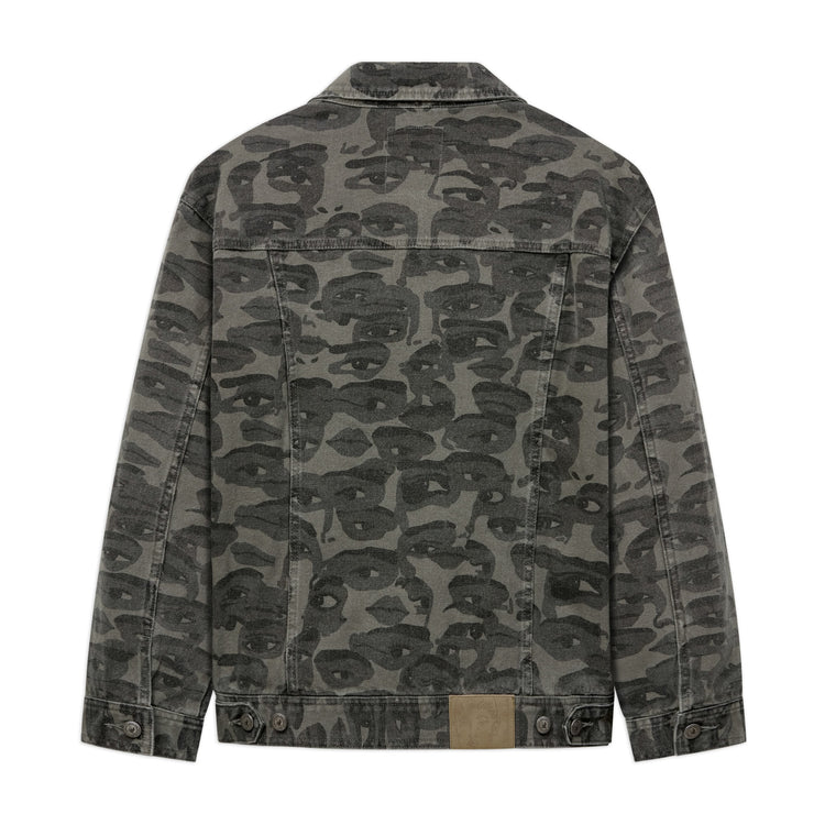 KidSuper Face Camo Jacket - Black