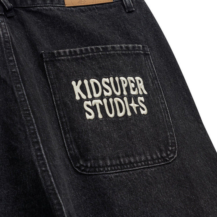 KidSuper Patches Denim Short - Black