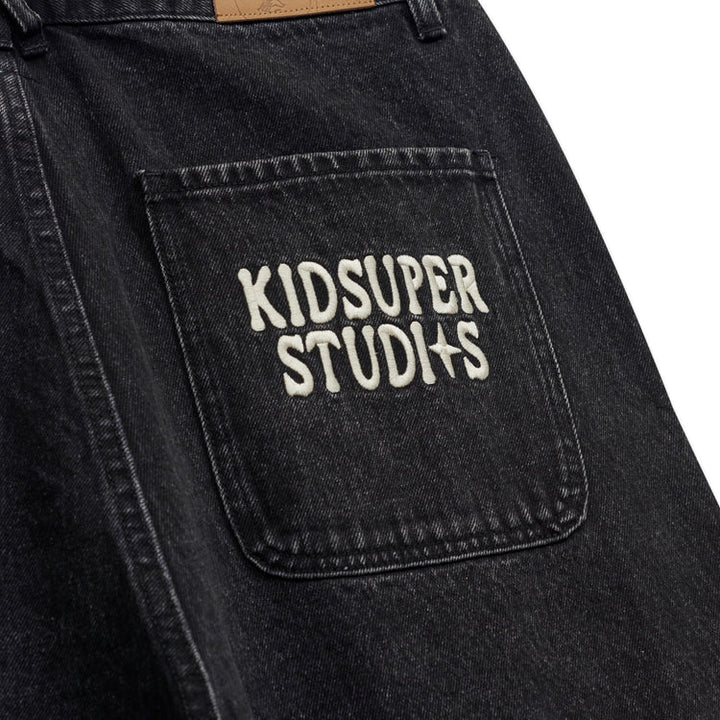 KidSuper Patches Denim Short - Black