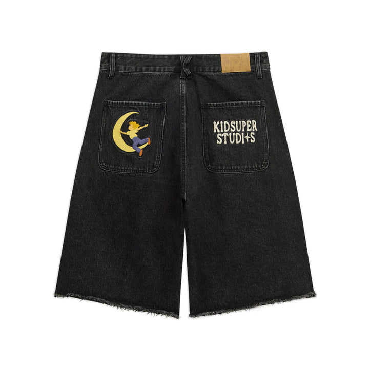 KidSuper Patches Denim Short - Black