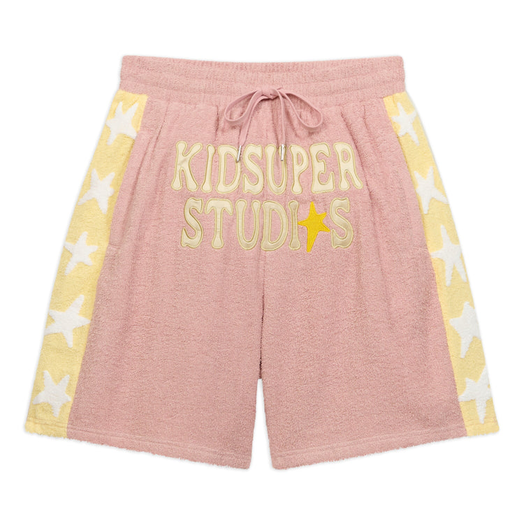 KidSuper Terrycloth Stars Shorts - Pastel Blue