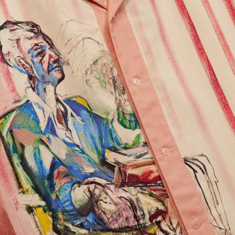 KidSuper Technicolor Dreams Button Up - Pink