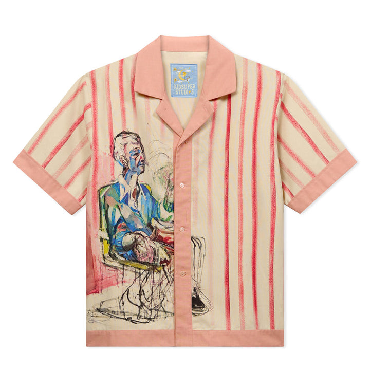 KidSuper Technicolor Dreams Button Up - Pink