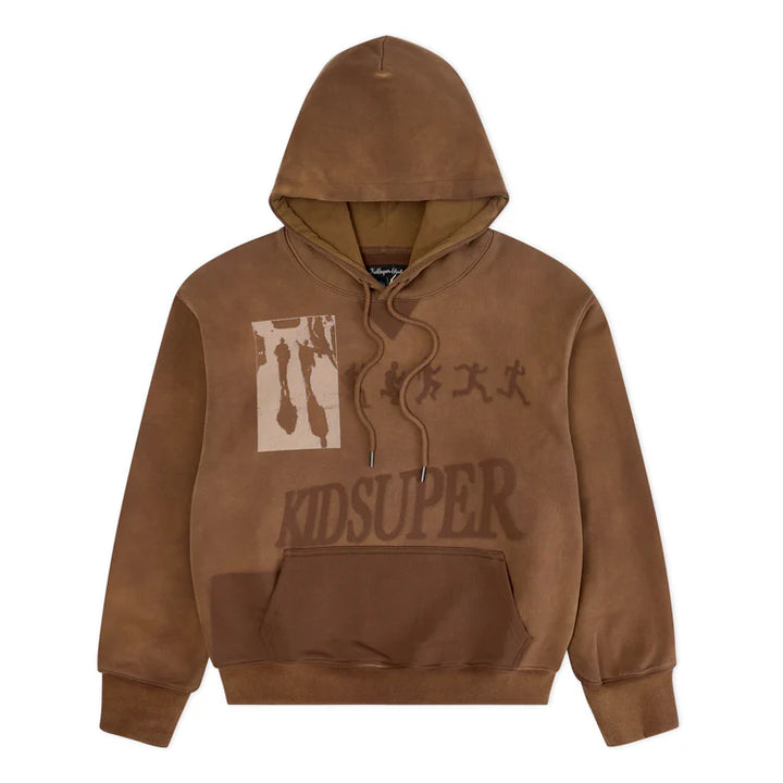 KidSuper Studios Sun Faded Hoodie - Brown