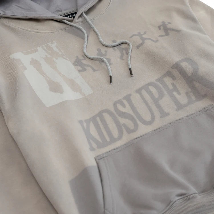 KidSuper Studios Sun Faded Hoodie - Grey