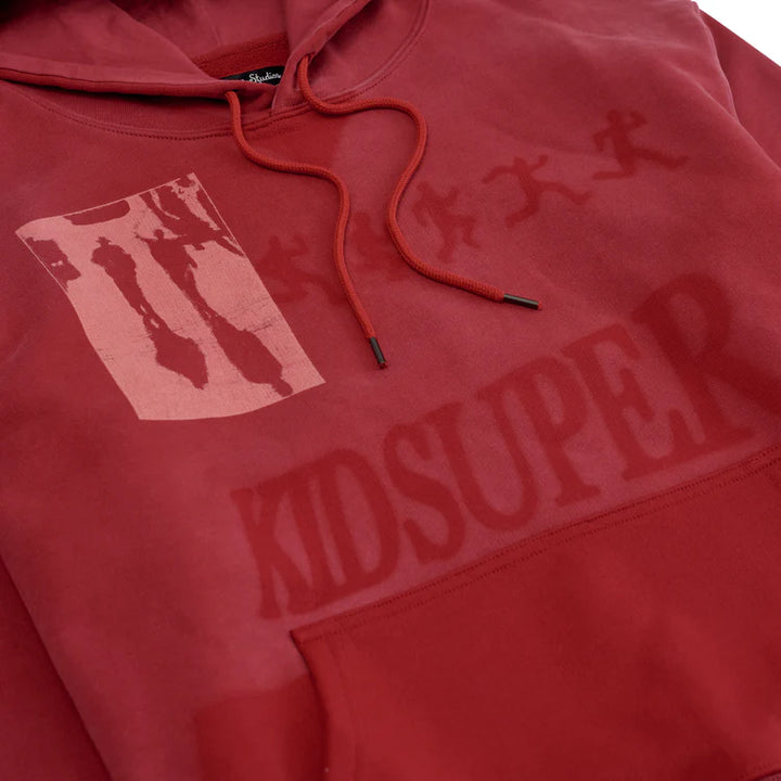 KidSuper Studios Sun Faded Hoodie - Red