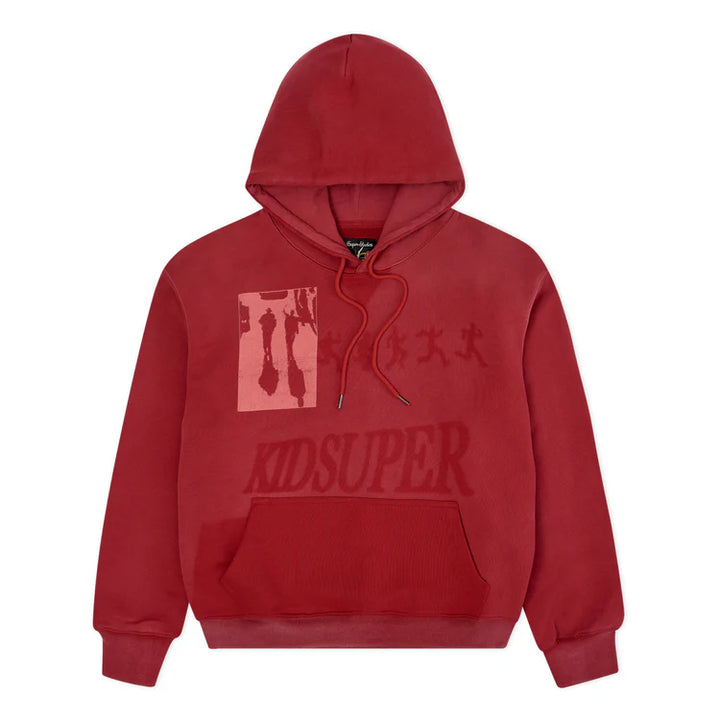 KidSuper Studios Sun Faded Hoodie - Red